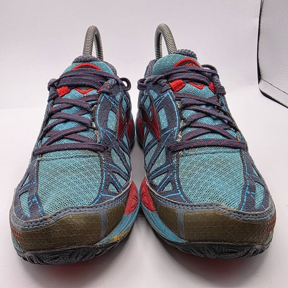 Brooks Cascadia 8 Womens Size 7 Blue Athletic Shoes Hiking Camping Outdoors - Picture 2 of 13